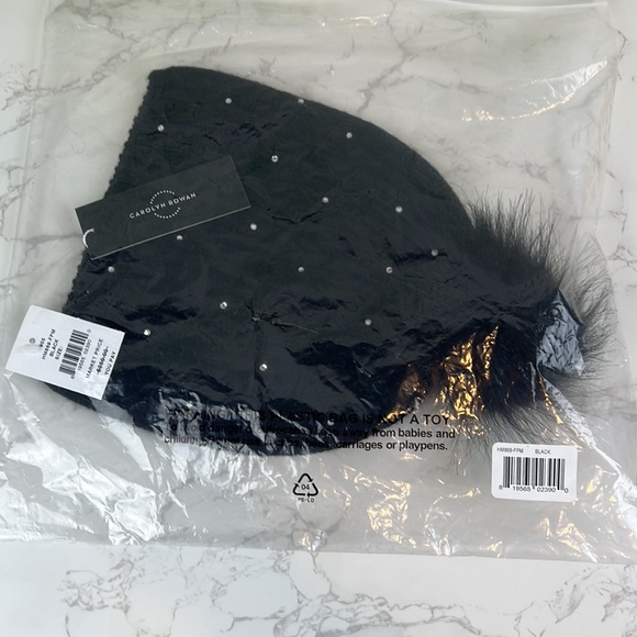 CAROLYN ROWAN COLLECTION Faux Fur Pom-Pom & Embellished Knit Beanie - Picture 10 of 10